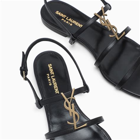 the cassandra ysl|saint laurent cassandra flat sandals.